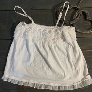 🤍Hollister White Tank top🤍